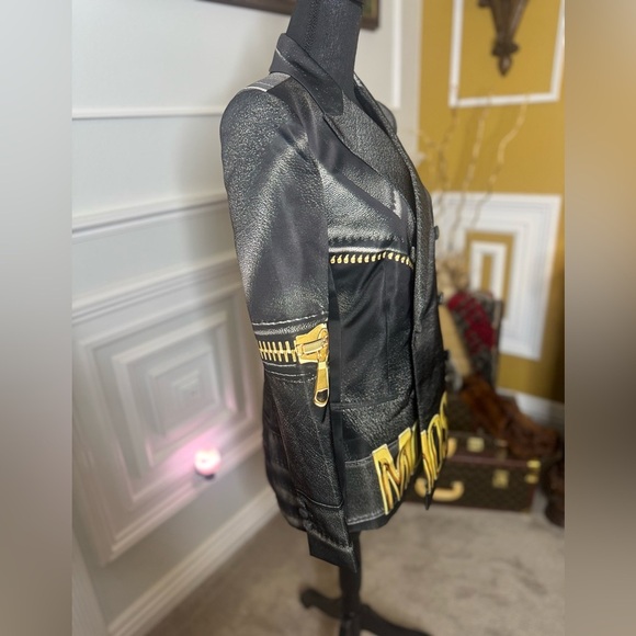 Moschino Couture Veste Noire Talle - Picture 5 of 11